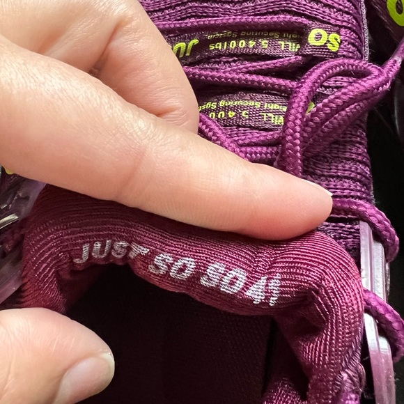 Purple womens Just So So tennis shoes. Worn maybe 2x size 10 - Picture 5 of 6